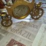 Edmar Creations 24k Gold Plated Electric Mantel Clock Converted to Battery Extremely Rare, Postage or Collection Image 4