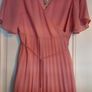 Maternity Pleated Wrap Skater Dress, Blush, Brand New, Bohoo Image 3