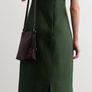 JAEGER Silk and Linen MIDI Dress Size 10 Image 7