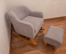 Rocking chair with footstool