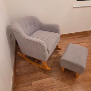 Rocking chair with footstool