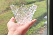 Clear cut glass decorative bowl/ashtray