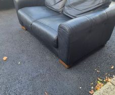 2 seater leather sofa