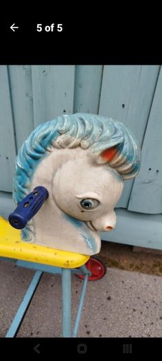 Vintage Child Push Horse