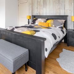 King size black bed frame