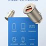 LDNIO C506Q Portable Mobile Phone Car Charger Zinc Alloy Material Fast Car Charger Wholesale PD/QC 4.0+ Total 30 W With Micro Cable. Image 4