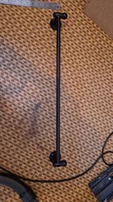 Black towel rail