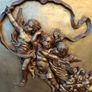 Large Vintage Angel Plaque Image 2