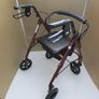 Red Mobility Rollator Walker + brakes Image 3