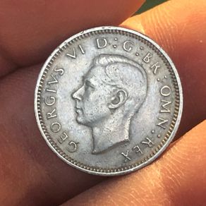 1951 Sixpence George VI