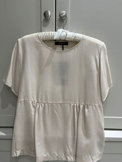 Luxury brand Maxmara weekend  Maxmara silk top in a pale beige/taupe brand new