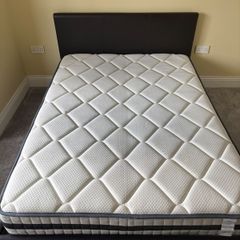 4ft 6 Large Double Bed Frame & Mattress
