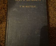 Tom Kettle -The Day's Burden first edition