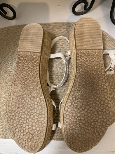 White sandals
