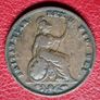 1837 Farthing William IV British copper coin Image 2