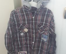 Dunnes shirt with detachable hoodie