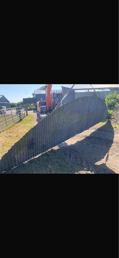24 foot hay shed & 20 lean to - trusses & sheeting