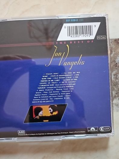 Jon & Vangelis CD - The Best Of