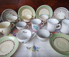 Odd Coffee Cups + Saucers