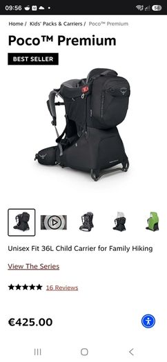 Osprey Poco Child Carrier Premium Black