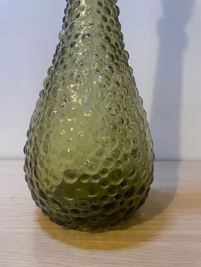Retro vintage Empoli Italian genie pimple pattern design bottle c1960