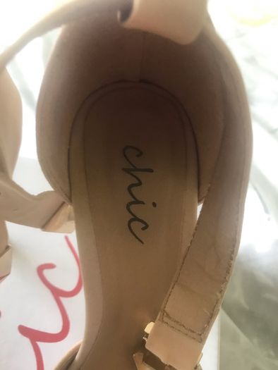 Chic suede high heels still in their box size 3