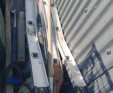 Aluminium folding ladder