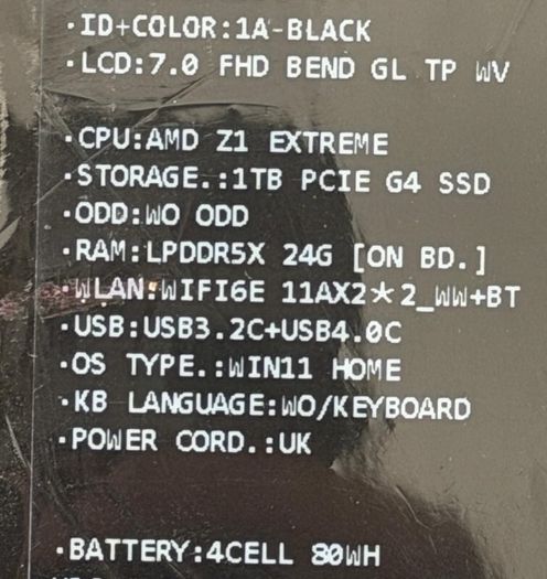 Asus Rog Ally X (2024)  1tb Ssd  24gb Ram  Brand New And Sealed