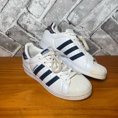 Adidas Superstar Ladies White Leather Trainers Floral Twist Stripes UK4 EUR36.5