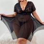 BNWT Fab Black Nightdress size 20 Image 2