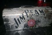 Retro Jim Beam tin box