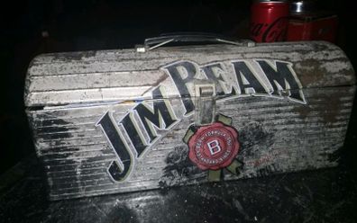 Retro Jim Beam tin box