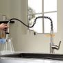Kitchen Tap,Nickel Sink Mixer Tap with Extendable Spray,Spring Kitchen Tap,360 Degree Swivel 4 Jets,Stainless Steel (FREE POSTAGE) Image 3