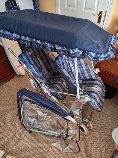 silvercross double/twin  " wayfarer " pushchair