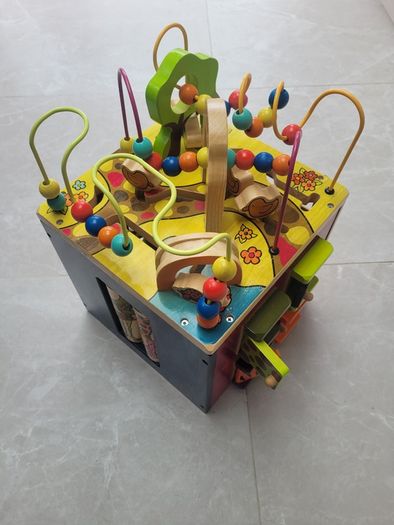 B Toys Battat Zany Zoo Wooden Activity Cube Assortment