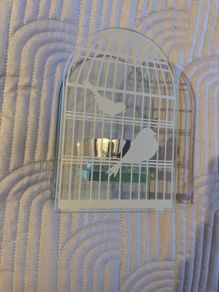 Beautiful Glass Bird Tealight holder