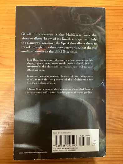 Fantasy book:'Agents Of Artifice' (a Planeswalker novel)