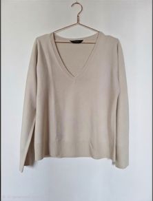 Dorothy Perkins Light V-neck Jumper,Light Beige s. 14/16