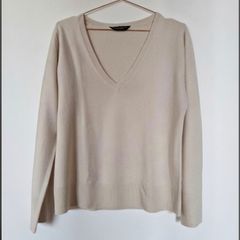 Dorothy Perkins Light V-neck Jumper,Light Beige s. 14/16