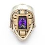 1930s Art Deco Silver Marcasite Cocktail Ring Image 3