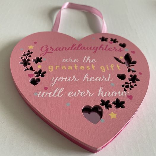 Wooden Hanging Plaque with Mirror Detailing