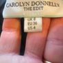 Carolyn Donnelly the Edit Quilted black midi skirt with slits uk8 Image 2