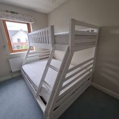 States White Triple Bunk Sleeper by Sweet Dreams - FRAME ONLY