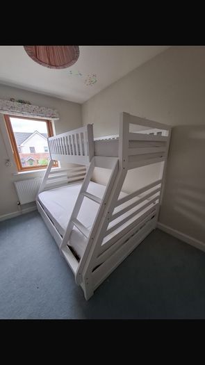 States White Triple Bunk Sleeper by Sweet Dreams - FRAME ONLY