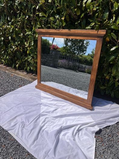 Wooden mirror