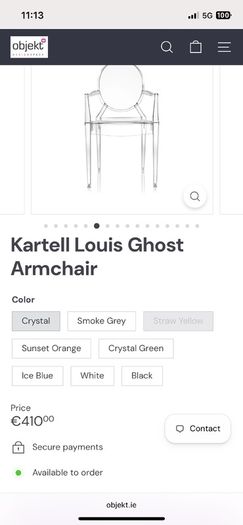 Kartell Louis Ghost Armchair