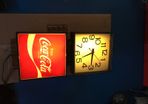 Coca Cola Lighted Wall Clock Year 1976