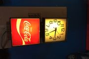 Coca Cola Lighted Wall Clock Year 1976