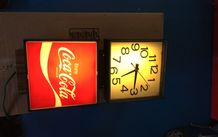 Coca Cola Lighted Wall Clock Year 1976