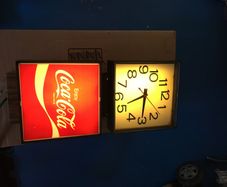 Coca Cola Lighted Wall Clock Year 1976